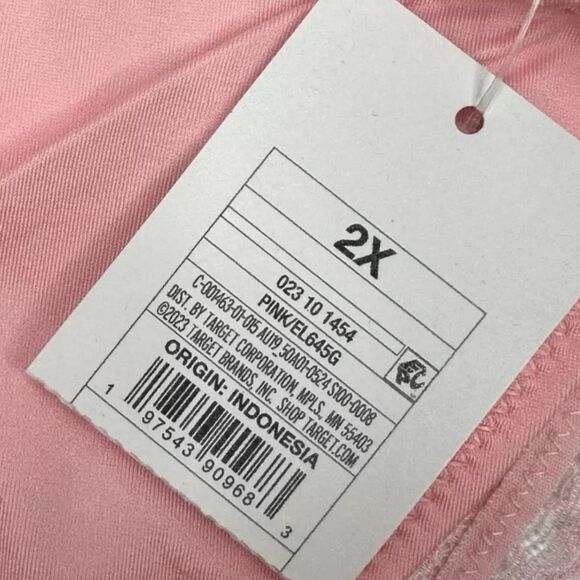 Auden Intimates Baby Pink Lace Back Cheeky Undies - Size 2X - Bundle of 12 - Picture 5 of 5